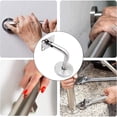 thumbnail image 5 of 4pcs Handrail Brackets With Cover Base Wall Brackets Railing, 5 of 5