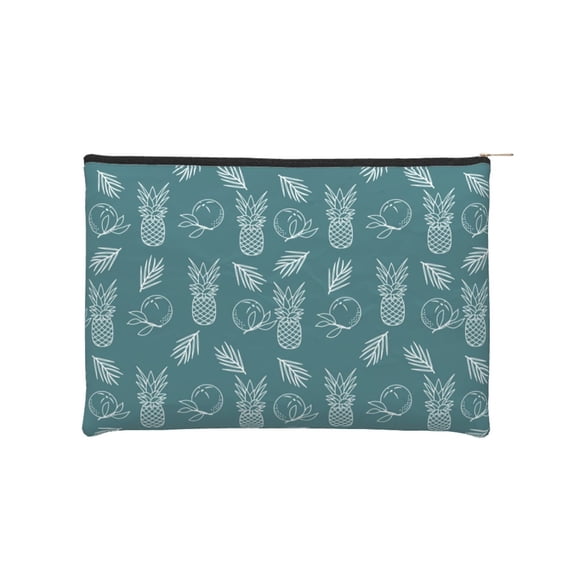 Vsdgher Tropical Pineapple DuPont paper portable toiletry bag for Women&Men Camping Outdoor Tent Home Office,Hanging Hook, Water-resistant Makeup Cosmetic Bag