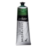 Chroma Atelier Interactive Artists' Acrylics - Permanent Sap Green, 80 ml tube
