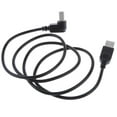 thumbnail image 3 of Rushawy 3xUSB2.0 Male to Type B 90Degree Angle Extension Adapter Cable Bend left 3 Pcs, 3 of 9