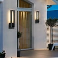 thumbnail image 6 of C Cattleya 22.5in Matte Black Integrated LED Outdoor Wall Light, 6 of 6
