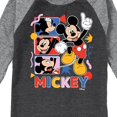 thumbnail image 3 of Disney - Mickey Tribute Panels - Toddler & Youth Raglan Graphic T-Shirt, 3 of 6