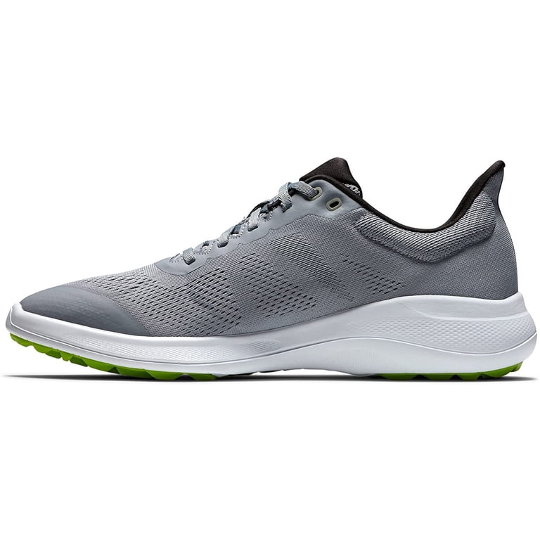 FootJoy Flex Mens Spikeless Golf Shoes Grey Lime Green Mesh 56142 Size 13 M FootJoy Flex Golf Shoes - Grey/Lime | Golf Direct Now  main image 3