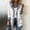 Beige, variant on Denim Patchwork Puffer Jacket Womens Long Sleeve Quilted Lapel Collar Padded Winter Coats Trendy Button Front Jackets 2026 Outerwear with Pockets Beige M