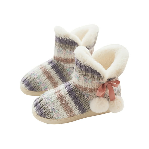 Ladies boot type slippers deals