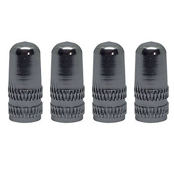 Set of 4 X6 Series Alloy Anodized Presta Valve Caps by Forest Byke Company (Grey)