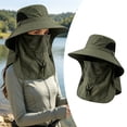 thumbnail image 6 of BESEW7 Outdoor Sun Protection Bucket Hat for Men Women, Fishing Sun Hat with Detachable Neck Flap for Hiking Gardening Beach Boating Travel Gray, 6 of 8