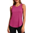 thumbnail image 2 of Women Summer Workout Tank Tops Sleeveless Racerback Crewneck Casual Loose Running Gym Athletic Tee Shirts, 2 of 6