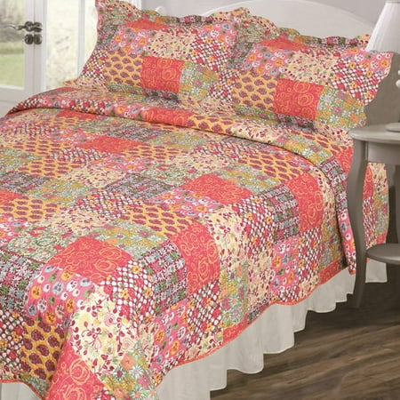 Pegasus Home Fashions Vintage Madeline Quilt Set