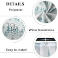 thumbnail image 5 of Blue Forest Shower Curtain Botanical Trees Plants Leaves Aesthetic Decorative Shower Curtains for Home Bathtubs Bathroom Decor Polyester Waterproof Fabric with Hooks 84x72 Inches, 5 of 6
