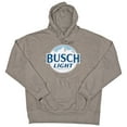thumbnail image 5 of Busch 43116-Medium Busch Light Mens Grey Round Logo Beer Pouch Hoodie - Medium, 5 of 5