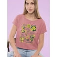 thumbnail image 2 of Stop And Smell The Flowers Crop Tee Women's -SelectDesign Designs, 2 of 4