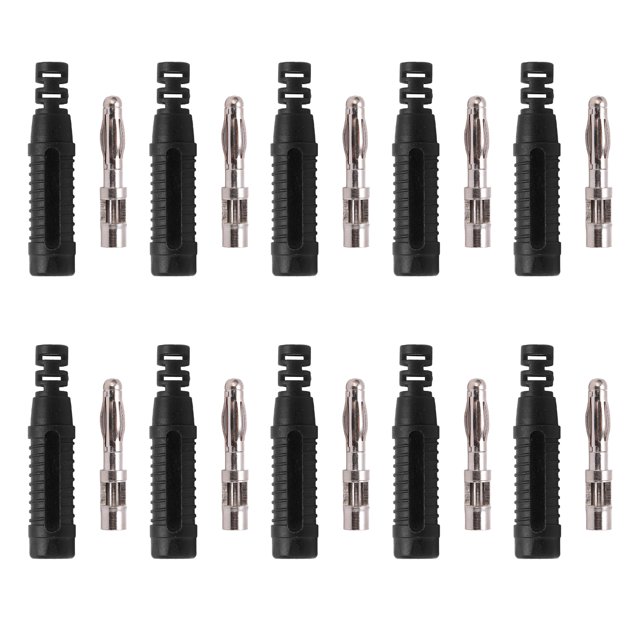 Oubit Banana Plugs,10pcs Metal Banana Plugs Banana Plugswith Housing Metal Banana Plugs Time-Tested Durability