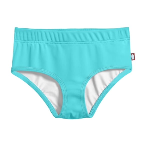 Girls UPF 50  Lined High-Waisted Swim Briefs | Turquoise