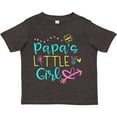 thumbnail image 3 of Inktastic Papa's Little Girl with Hearts Flower and Butterfly Girls Toddler T-Shirt, 3 of 5