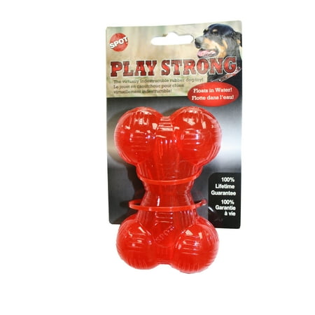 UPC: 0077234540039 | SPOT Play Strong Rubber Bone 4.5  Dog Toy
