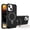 Black, variant on Protective Magnetic Kickstand Case for iPhone 14 Pro Max with Tempered Glass Screen Protector - Light Pink