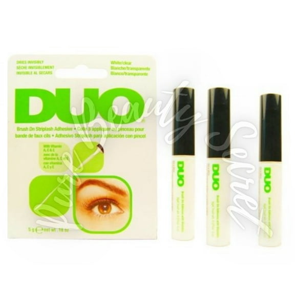 Ardell Adhesive - Duo Brush On Striplash White/Clear (Green) x 3
