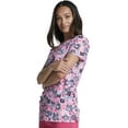 thumbnail image 6 of Dickies EDS Scrubs Top For Women V-Neck Print DK717, L, Hoo Cares For You?, 6 of 6