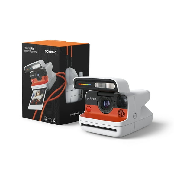 Polaroid Flip Instant Camera with Sonar Autofocus and Retro Design (White)