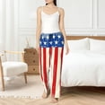 thumbnail image 4 of Fuzoiu America Flags2 Print Women's Pajama Pants,Lounge Pants with Drawstring and Pockets, Casual Pjs Sleep Bottoms, Women's Sleep Pants-Medium, 4 of 6