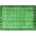 thumbnail image 1 of Ahgly Company Indoor Rectangle Persian Emerald Green Traditional Area Rugs, 2' x 5', 1 of 4