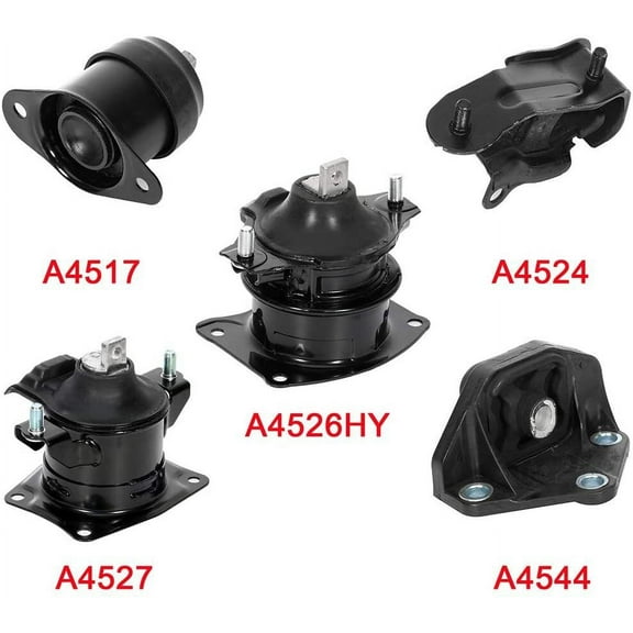 Engine Motor Mount Set A4526 A4517 A4527 A4544 A4524 Set of 5 fit for Acura TL 2004 2005 2006 3.2L
