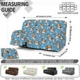 thumbnail image 7 of Xoenoiee Blue Yorkshire Paw Pattern Recliner Sofa Covers 8-Pieces Stretch Large Couch Covers for 3 Seats Reclining Slipcovers Soft Jacquard Pattern Furniture Protector, 7 of 7