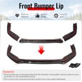 thumbnail image 3 of Ikon Motorsports Carbon Fiber Front Bumper Lip Fits 2015-2021 Subaru WRX & WRX STI, CS Style Front Lower Spoiler Air Dam Chin Splitter 3PCS, 3 of 8