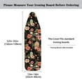 thumbnail image 5 of Kuiaobaty Skull Hibiscus Black Ironing Board Cover with Elastic Edge & Adjustable Straps, Polyester Spandex Fabric Iron Board Protector for Home Halloween Decor, 5 of 5