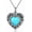 Turquoise, variant on Urn Necklace for Ashes 925 Sterling Silver Keepsake Heart Shaped Cremation Memorial Jewelry Gifts for Women Men