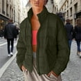 thumbnail image 2 of Breezora Womens Lightweight Packable Puffer Jacket with Zip Warm Winter Short Coat L Size Green, 2 of 5
