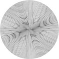 thumbnail image 1 of Ahgly Company Tapis d'Intérieur Ronds Transitionnels Gris Foncé Lavables à la Machine, 3 Pieds Rond, 1 of 7