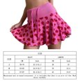 thumbnail image 3 of Mini Falda Falda corta con estampado de amor para mujer, minifalda de terciopelo acanalado de poliéster de cintura alta (L) Cgtredaw Para estrenar, 3 of 9
