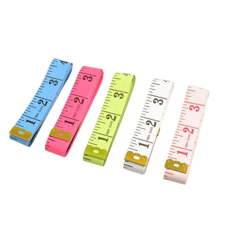 

Unique Bargains Unique Bargains 1.5M 60 Seamstress Tailor Sewing Metal End Fiberglass Tape Measure 5 Pcs