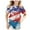 X239 Blue, variant on Sjldqy T Shirts For Girls American Flag Graphic Tees Striped Red White Blue Short Sleeve Crew Neck 4Th Of July Kids Clothes Size 10-11 Years Black