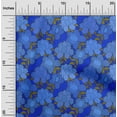 thumbnail image 2 of oneOone Georgette Viscose Blue Fabric Asian Chinese Floral Quilting Supplies Print Sewing Fabric By The Yard 42 Inch Wide, 2 of 4