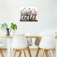 thumbnail image 4 of Farmhouse Style Canvas Wall Art Colorful Flower Butterfly Picture Wall Art Decor Country Flower Print on White Background Painting Wall Art for Office Decor with Framed Ready to Hang,16x12inch, 4 of 5