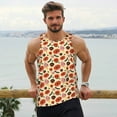 thumbnail image 6 of Daiia Halloween Donut Printed Men's Quick Dry Fit Muscle Tank Top Slim-Fit Tank Workout Tank Top Lightweight Sports Tank Top-Small, 6 of 7