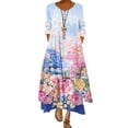 thumbnail image 5 of Women Dress Plus Size Printed Loose Long Maxi Dress Oversize Bohemian Summer Beach Dress Stylish Female Streetwear, 5 of 5