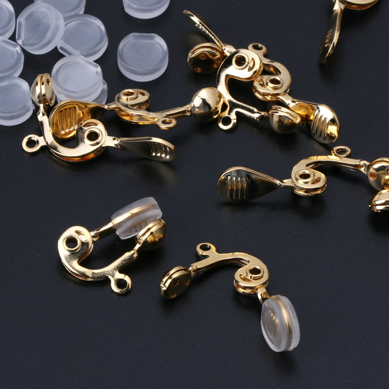 Clip-on Earring Converter with Silicon Earring Pads, 50Pcs - 17 x 10mm -  Yahoo Shopping