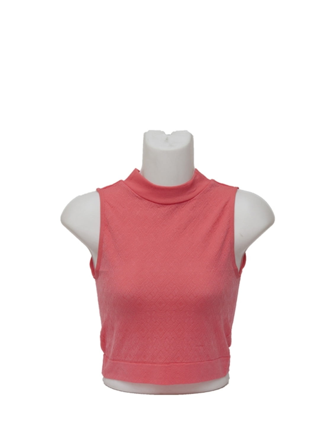 Download Insten - Women's Mock Neck Sleeveless Crop Top (One Size ...