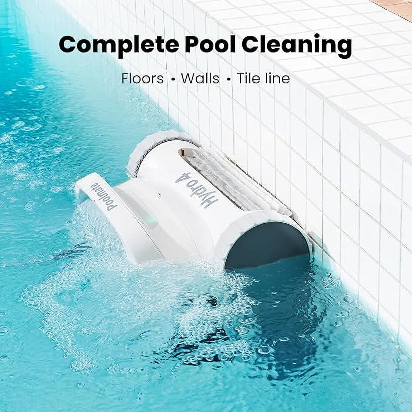 Hydro 4 Corded Pool Robot Vacuum Cleaner with App Control 5070 GPH Strong Suction Power Wall-climing Waterline Floor Deep Cleaning for Inground Pools