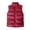 Red, variant on Joernso Autumn Winter Men Vest Solid Color Thickened Stand Collar Zipper Slim Fit Sleeveless Jacket for Daily Wear