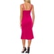 thumbnail image 3 of Vestido de terciopelo INSPIRE CHIC para mujer, con tirantes de espagueti, escote en V, vestido de cóctel de cola de pez, XS, rosa intenso, 3 of 5