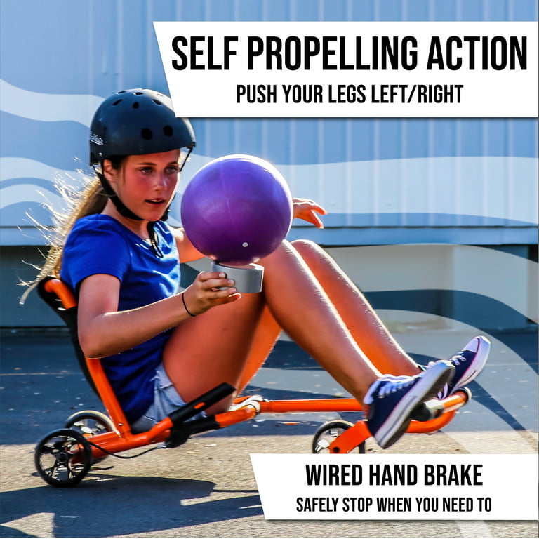 Ezy Roller Go Kart Pro Ride On Adults Teens Meander Trike Outdoor Toy Orange
