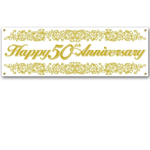 12 Pack Beistle 50th Anniversary Sign Banner