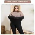 thumbnail image 4 of G&Y 2 Pairs Semi Opaque Tights for Women - Plus Size 80D Control Top Pantyhose, Black 4XL, 4 of 7