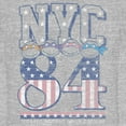 thumbnail image 2 of Junior's Teenage Mutant Ninja Turtles Distressed Retro NYC 84 Graphic Tee Athletic Heather Medium, 2 of 3