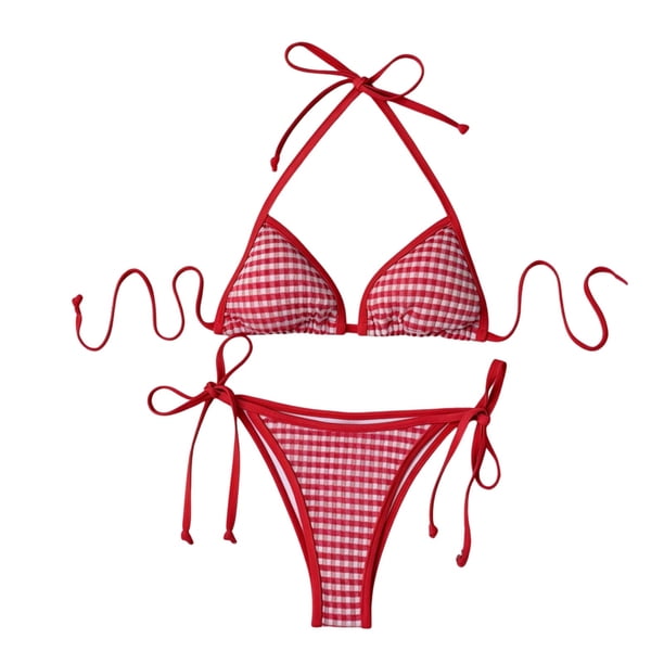 Trajes de Baño de Cintura Alta para Mujeres Traje de Baño de Bikini Impreso Floral con Sujetadores Acolchados Extraíbles Y Correa para el Cuello, Trajes de Baño de Cuello Alto para Mujeres